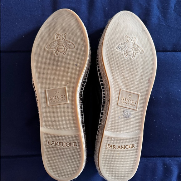 Authentic Gucci
Women's Black Pilar Ballet Quilted Leather Flatform Espadrilles - Picture 5 of 9